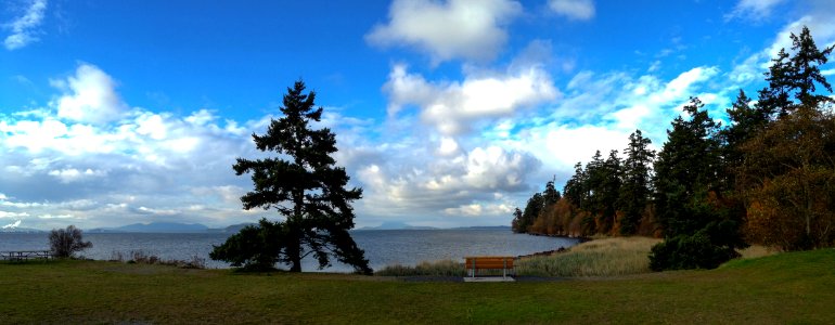 Bay View State Park bench pano