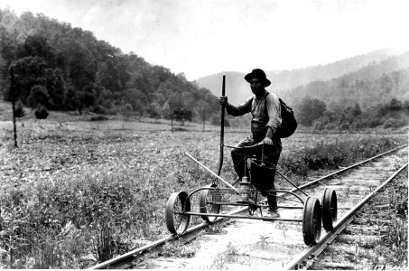 176440 Forest Guard on Speeder, Pisgah NF, NC 1923