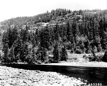 483380 Middle Fork Willamette River, Black Canyon FC, Willamette NF, OR 1957 photo