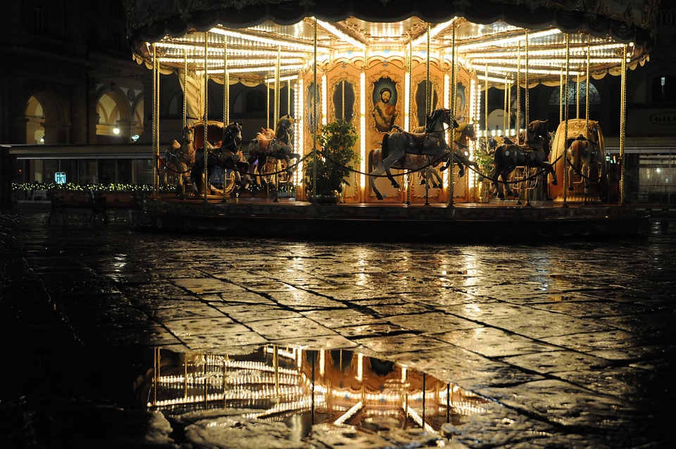 Joust carousel evening