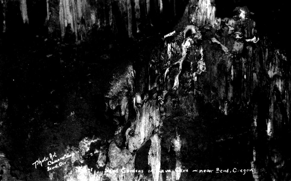 F2-1 Sand Gardens in Lava Cave - near Bend, Oregon