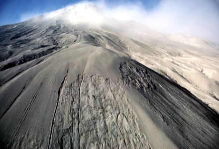 127 Massive deposit of ash near Mt St Helens volcano