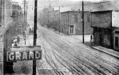 Coos Bay Snowstorm, OR Jan 25, 1911