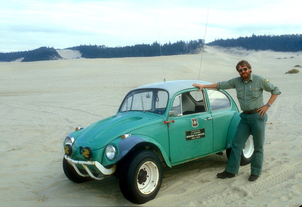 Siuslaw NF - Patrol VW at Dunes 1979 photo