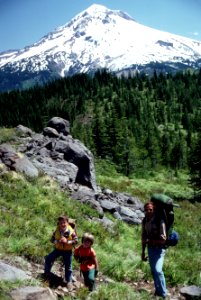 recreation backpacking hiking Bald mountain trail Mt Hood Wilderness, Mt Hood National Forest