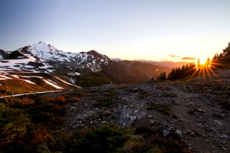 Mt Baker at Sunset, Mt Baker Snoqualmie National Forest photo