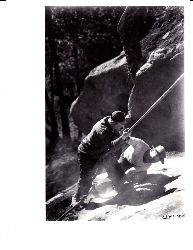 289012 Drilling Holes for Scaffold Supports, Siskiyou NF, OR 2-14-1934