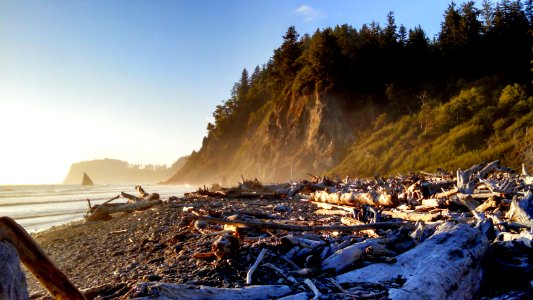 PNT hikers reach the Pacific Ocean at the mouth of the Hoh River