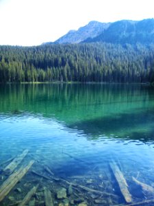 Little Therriault Lake is the legacy of glaciers that carved the peaks of the Ten Lakes Scenic Area in the Kootenai National Forest photo