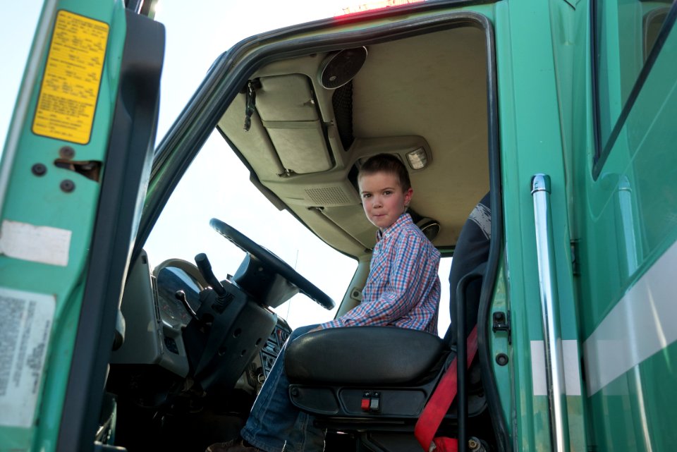 Young Boy in Fire Truck-Fremont Winema