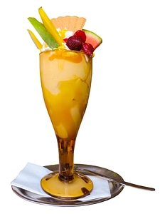 Summer dessert isolated