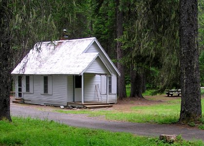 Cabin at Box Canyon, Willamette National Forest photo