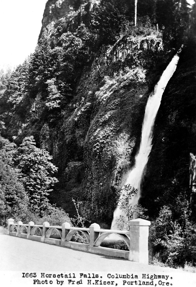 1663 Horsetail Falls, Columbia Highway by Kiser