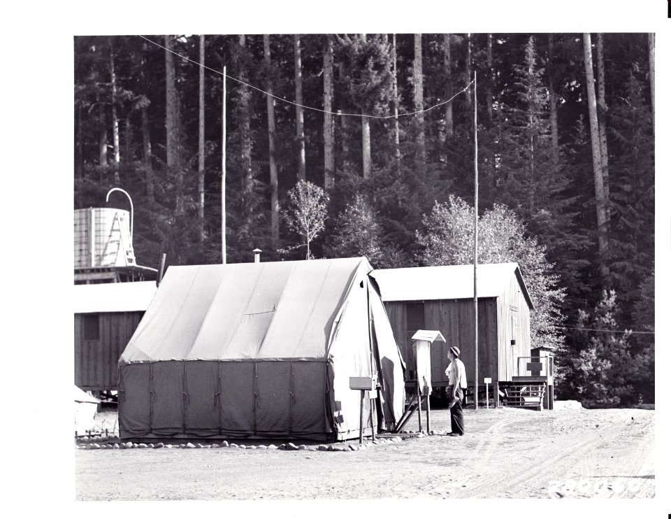 280060 CCC Camp F-21, Quinault River, Olympic NF, WA 8-1933