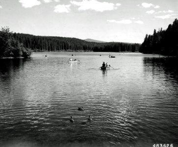 483626 Clear Lake, Willamette NF, OR 1957 photo