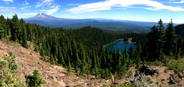 Lake Wapiki and Mount Adams, Indian Heaven Wilderness on the Gifford Pinchot National Forest photo