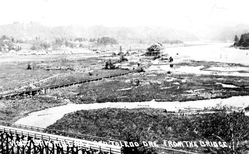 No. 27 Saw Mill No 2 and Toledo Ore from the Bridge