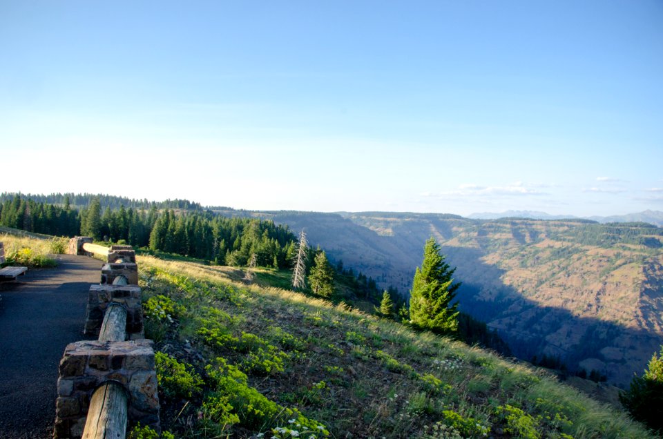 Pathway at Hell's Canyon Overlook, Wallowa Whitman National Forest photo