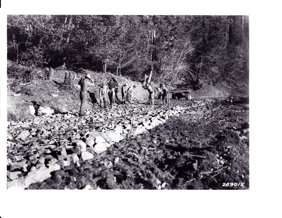 289015 Building Road on Coos Bay-Roseburg Highway, Siskiyou NF, OR 2-14-1934