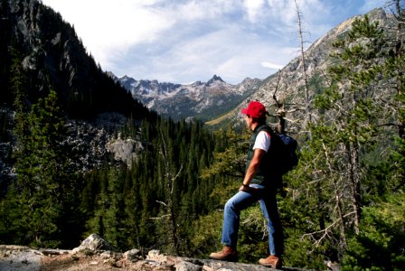 Hiker in Alpine Lakes Wilderness, Okanogan-Wenatchee National Forest.jpg