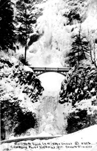 323 Multnomah Falls in Winter Dress CRH by C&D photo