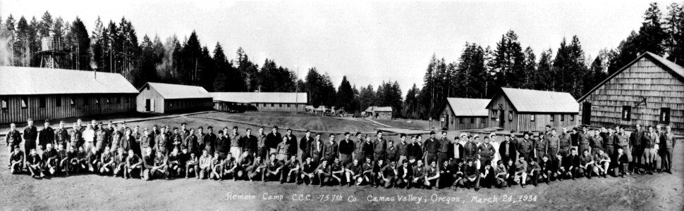 CCC Camp Remote, Camas Valley, OR 3-24-1934 photo
