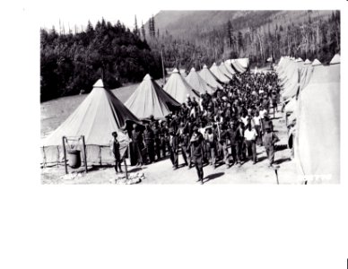 282778 Fire Training at Skagit CCC Camp, Mt. Baker NF, WA 9-16-1933