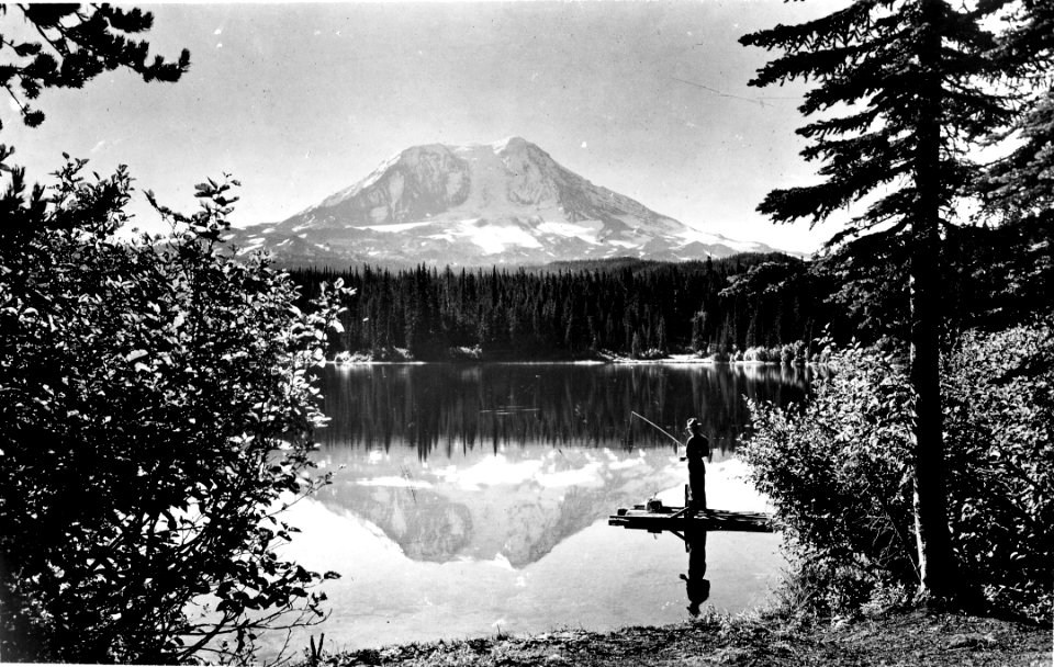 356431 Mt Adams from Tekhlakh Lake, Columbia NF, WA 1937