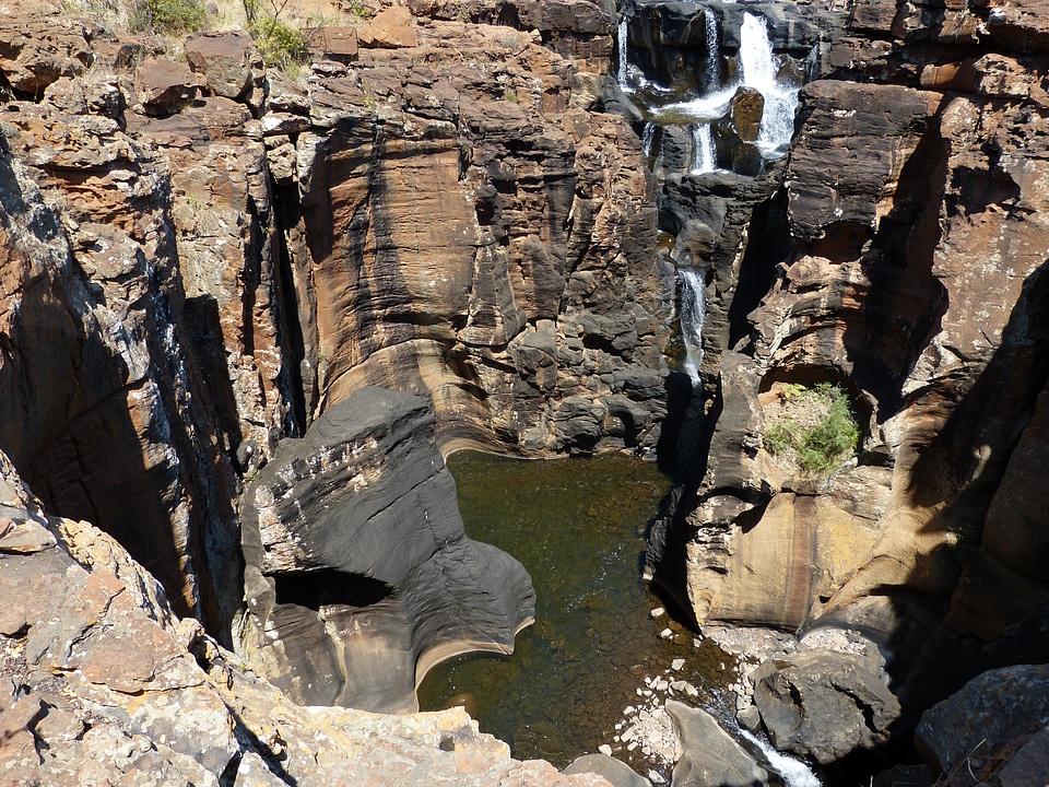 Panorama route river rock