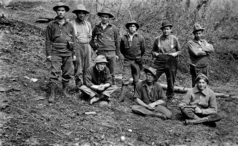 Cascade NF - USFS Trail Building Crew near Buckhead Mtn, OR 1913 2