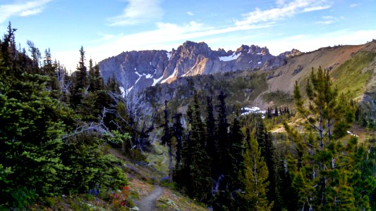 The Pacific Northwest Trail near Buckhorn Pass in the Buckhorn Wilderness photo