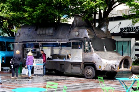 Food truck Westlake Center Park Seattle