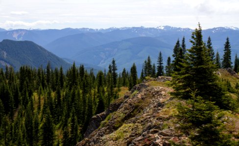 View of Mountains from Kelly Butte Lookout, Mt Baker Snoqualmie National Forest photo