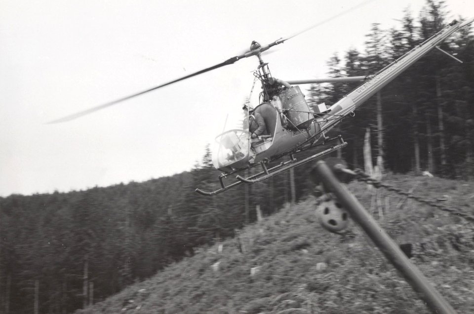 helicopter logging