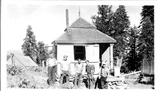 Abbott Butte Camp, Old Lookout House 1942 photo