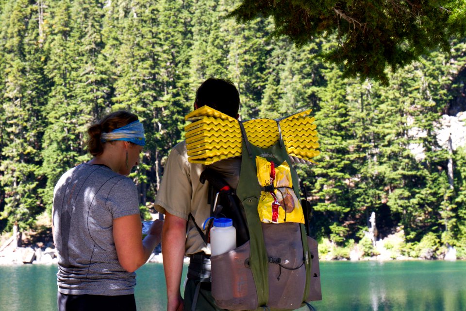 Couple Backcountry Camping in the Wild Sky Wilderness, Mt Baker Snoqualmie National Forest