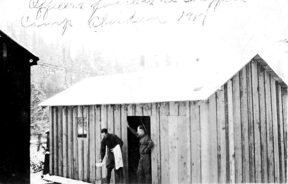 SPD Officers Quarters at Shaffers Camp, Aberdeen 1917