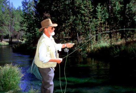Fly Fishing on Fall River, Deschutes National Forest photo