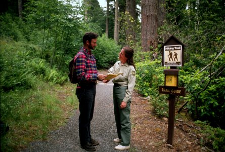 Field ranger talking with Hiker.jpg