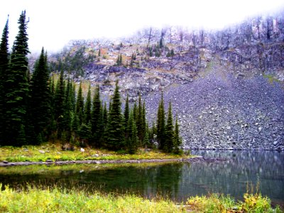 Blue Bird Lake in the Ten Lakes Wilderness Study Area and Ten Lakes Scenic Area on the Kootenai National Forest photo