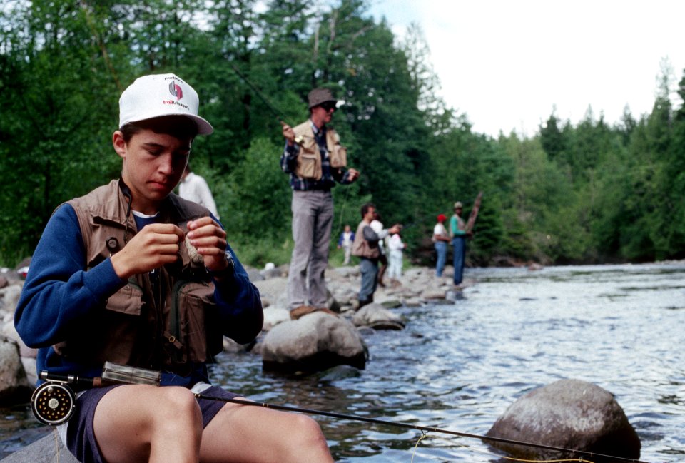 Fishing Salmon River, Mt Hood National Forest