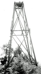 Lookout Tower Pogue Point, Whitman National Forest, OR c1942 photo