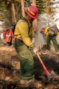 fire crew mopping up