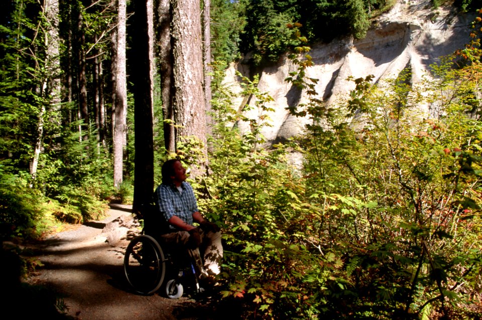 Man in Wheelchair, Gifford Pinchot National Forest