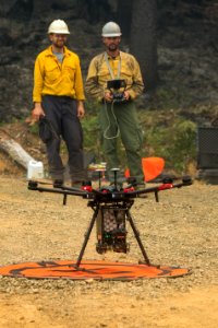 OAS Drone Team preparing for PSD burn