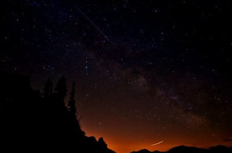 View of the Milky Way from Olympic Park Wilderness, Olympic National Forest photo