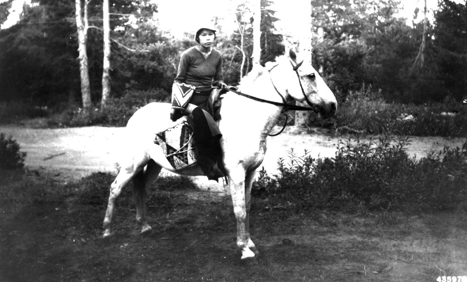 435970 Woman on Horseback, Columbia NF, WA 1937