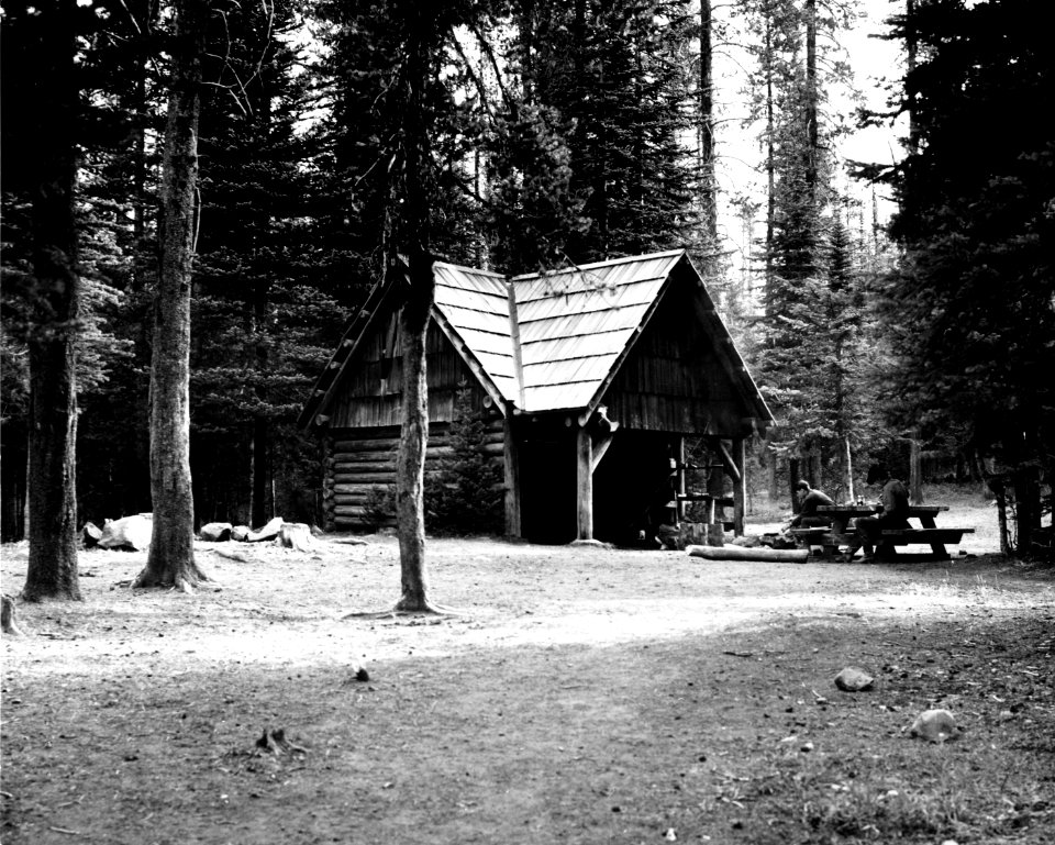 Willamette NF - Horse Lake Shelter, Willamette NF, OR 1969 Frear