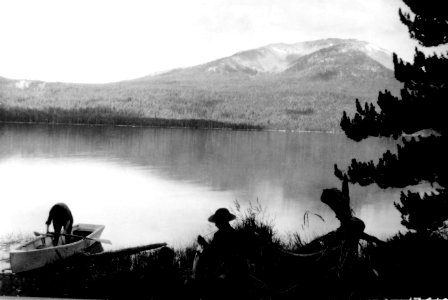 174106 Diamond Lake with Mt. Bailey, Umpqua NF, OR 1923 photo