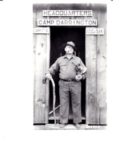 282806 Sgt. M.D. Eastland, Darrington CCC Camp, Mt. Baker NF. Mt, Baker NF, WA 9-16-1933